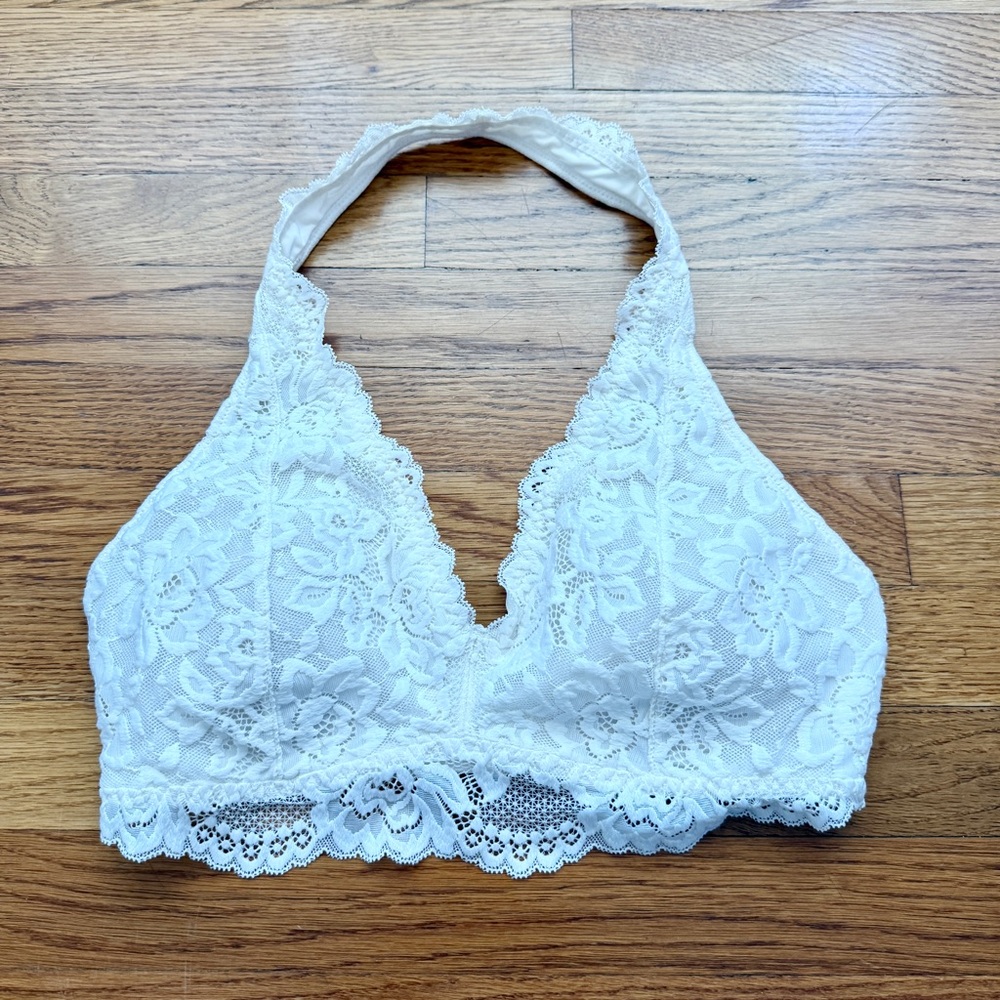 Abercrombie & Fitch lace bralette layer top medium